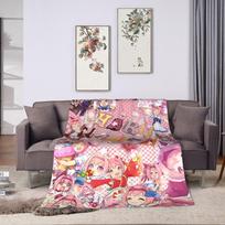 Haru Urara Uma Musume Blankets Fleece All Season Multi-function Soft Throw Blankets for Bedding Car Bedding Throws Size: 75*100cm, Weight: 230 GSM