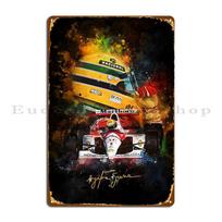 Racing Car Sena Metal Signs Garage Wall Decor Classic Printed Wall Plaque F1 Tin Sign Poster 20X30CM