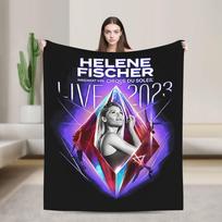 Helene Fischer Die Helene Fischer Show Meine Album Soft Blanket Students Plush Throw Blanket Fluffy Flannel Bedspread Bed Cover Size: 75*100cm, Weight: 230 GSM