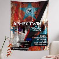 Famous Electronic Music Style A-Aphex T-T-Twin DIY Wall Tapestry For Living Room Home Dorm Decor Wall Art Decor 100X70CM