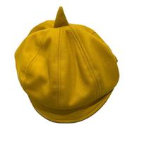 Flat Kids Berets Cap Y2K Children Newsboy Cap Soft Octagonal Hat  Boys geltona