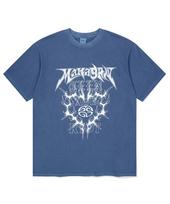 Maha Grid Flame Heart Pigment Tee Blue(Mg2Emmt504A) Blue/S