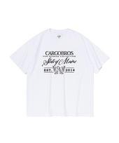 Cargo Bros For Woman State Of Main Lettering Short Sleeve T-Shirt (White) S