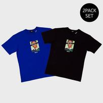 Respect [Package] Raw Raw Tee + Raw Raw Tee (2 Colors) Black/Xl