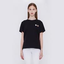 Seriver Pome Two Patch T-Shirt Bk Black/M