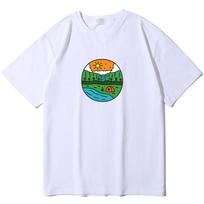Yda Campfire Oversized Short Sleeve T-Shirt_Yd2049Tswh Xl/Xxl