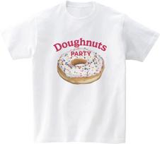 Awesome Us (23Ss) Doughnuts Party Logo Viva Magenta Short Sleeve T-Shirt White Xxxl/Free