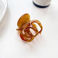 Hollow Out Pumpkin Grab Clip Acetate Retro Mini Hair Claw  Headwear style16