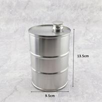25OZ 750ML Hip Flask Vodka Oil Drum Shape Body 304 Stainless Steel Alcohol Liquor Wine Bottle Whisky Flagon Oil Barrel Jug sidabras