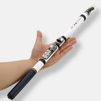 Telescopic Rock Fishing Rod Spinning Fly Carp Feeder Carbon Fiber Pesca 3M 2.7M 2.4M 2.1M 1.8M 1.5M Mini Travel Rod  Reel Seat 1.5M-Green gray