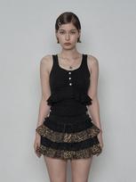 Setup Exe Lace Frill Sleeveless / Black Os