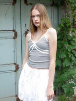 Heatherment Striped Double Lace Camisole Ver.2 (Blue) Blue/Os