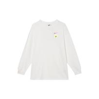 Nike Oversized Vintage American Print Crew Neck Casual Long Sleeve Drop Shoulder T-Shirt Women T-Shirt Sail HJ1497-133 S white