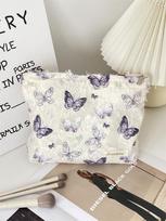 Large Capacity Butterfly Cosmetic Bag - Portable and Stylish big butterfly gray