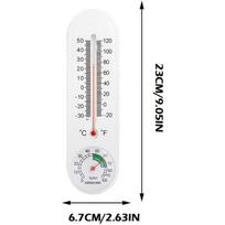 Indoor Thermometer Hygrometer, Outdoor Wall-Mounted Humidity Meter Thermometers, Temperature Humidity Gauge Meter with Fahrenhei