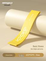Joga TPE Elastingas Fitneso Sėdmenų ir Pritūpimų Pasipriešinimo Juosta