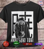 Obito Uchiha T-Shirt Naruto Shippuden Itachi Akatsuki Anime Unisex Tee Shirt M