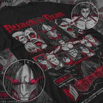 Shingeki No Kyojin Marškinėliai Ataka prieš Titanus Levi Marškinėliai Anime Aot Manga Visų Dydžių 2XL
