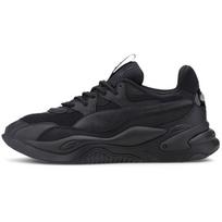 Puma Rs-2K Core Mesh Fabric Synthetic Leather Simple Solid Color Mid-Top Lifestyle Casual Shoes Unisex Sneakers Black 375367-02 37
