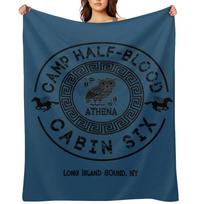 Cabin Six - Athena - Percy Jackson - Camp Half-Blood Throw Blanket Plush Soft Big Luxury Brand funny gift Blankets 30x40in
