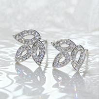 Sweet Versatile Tulip Shape Colorful Zircon Stud Earrings For Women Simple Personalized Party Jewelry Daily Wear Niche Gifts