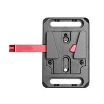 V Mount Battery Plate For V Mount Batteries Portable Outdoor Remove Photography Battery Baseplate Adapter for Camera raudona