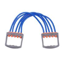 Chest Expander Puller, 5 Tube Chest Expander Muscle Pull Exerciser Chest Arm Expander Chest Expander Fitness Adjustable mėlyna