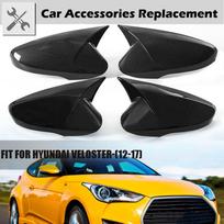 Rhyming Car Galinio vaizdo veidrodėlio dangtelis Ragas Šoninis Anglies pluošto/Blizgus juodas 2 vnt. Hyundai Veloster Glossy Black