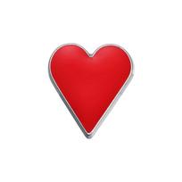 Poker Series Card Brooch: Spades, Clubs, Diamonds, Hearts Metal Lapel Pin Badge.