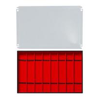 Jewelry Display Organiser Tray 10 Grids Watch Band Holder PU Leather Storage Box Transparent PVC Cover For Accessories raudona