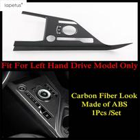 Carbon Fiber Central Console Gear Shift Panel Multimedia Frame Decor Cover Trim Accessories Interior For Kia Niro EV  - 2025 Gear Shift Panel-A