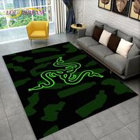 3D Razer logotipas Žaidimų Žaidėjo Gyvatė Kilimas Kilimas Namams Svetainei Miegamajam Sofai Durų Kilimėlis Dekoras, Vaikų Žaidimų Zona Kilimas Neslystantis Grindų Kilimėlis 40x60cm