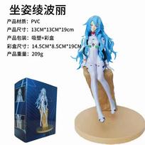 19cm Anime Shin Evangelion Gekijouban Eva Figure Long Hair Ayanami Rei Action Figure PVC Model Doll Classic Ornaments Toys Gifts With box