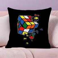 Game R-Rubik C-Cube Pillow Case  Ultra Soft Skin Friendly Fabric Cloud Like Comfort & Concealed Zipper 30X30cm