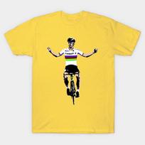 Men Black Print T-shirt Peter Sagan No-Cut Transfer Paper Print Cotton Tshirt L geltona