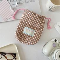 Soft Quilted Padded Camera Bag for Digital Polaroid: Small, Outdoor, Shockproof Storage