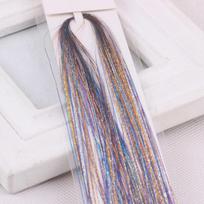 100 sruogų plaukų blizgučių Sparkle Holografiniai Blizgučiai Priauginimai Išryškinimai Šalis KTB įvairiaspalvis