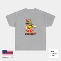 Superfly Flameboy World Industries 1997 Skateboard Classic 100% Cotton T-shirt Mens Tees Top Print XL gray