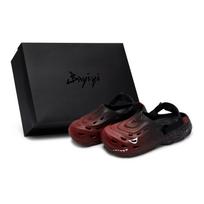 Adidas MAXXCLOG 811 Manufacturing, Dazed Shark, Special Shoe Box Clogs Unisex Black White Red JH9847(Team80-S-BOX) 46