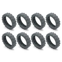 8PCS/Set Silicone Travel Luggage Caster Shoes with Silent Sound Suitcase Parts Axles Trolley Box Casters Cover Reduce Noise