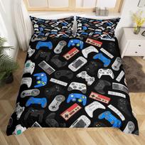 Ten Gamepad Soft Duvet Cover Modern Gamer Warm Comforter Cover Quen Video Game Beding Set Player Gaming Joystick Comfortable Quilt Cover 100*200cm Single