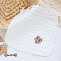 Six-Layer Soft Baby Gauze Washcloths - Absorbent Face Towels & Newborn Bibs