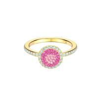 Swarovski No Regrets Colorful Fuchsia Round Ring Women rings 5474419 55 beige