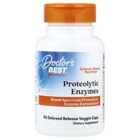 Doctor's Best Proteolytic Enzymes Delayed Release Veggie Capsules 90 Count 90 pcs - 1 ea