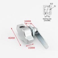 16mm/20mm/25mm/30mm spintelės durelių spyna be rakto, mechaninė cam spyna, namų biuro baldų spintelės spyna, durų spyna 16mm white