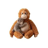 Smūgiuojantis beždžionės pliušinis žaislas, Kūdikio beždžionės ir orangutango pliušinis minkštas žaislas, Apsaugokite smūgiuojantį orangutango minkštą žaislą, Miela beždžionė, laikanti pliušinį žaislą C