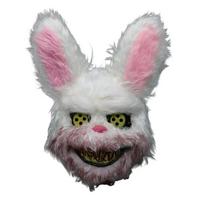 LED Glowing Cosplay Bloody Rabbit Mask Halloween Scary Killer Bloody Bear Headgear Carnival Masquerade Horror Costume Prop