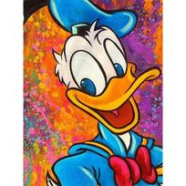Disney Diamond Painting Donald Duck Pop Art Style Oil Painting Art Illustration Mosaic Art DIY Cross Stitch Embroidery Set Full Diamond Home DecorGift Round 20x30cm