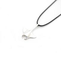 Unique Marine Animal Manta Necklace For Men Gift For Boyfriend Beach Necklace Male Accessories Pendant Necklace Surf Necklace sidabras