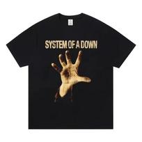 2025 System of A Down Band T-shirt Cotton Soft Summer Tee Shirt  and  Fashion Tshirt Male Rock Music Streetwear Tees Top S juoda